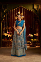 Royal Blue Lehenga with Heavy Work & Stylish Blouse
