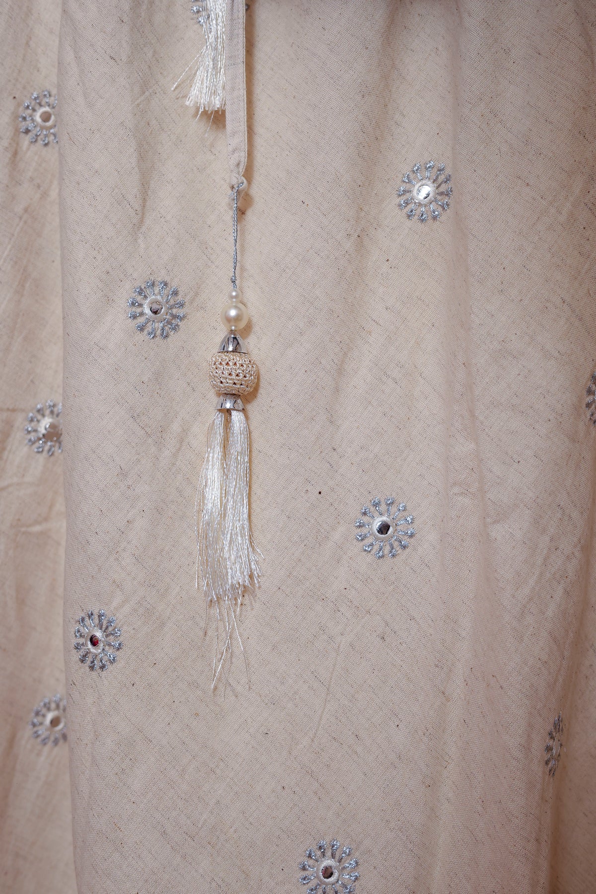 Handcrafted Red & Ivory Chaniya Choli