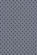 Navy & White Geometric Micro-Print Formal Shirt