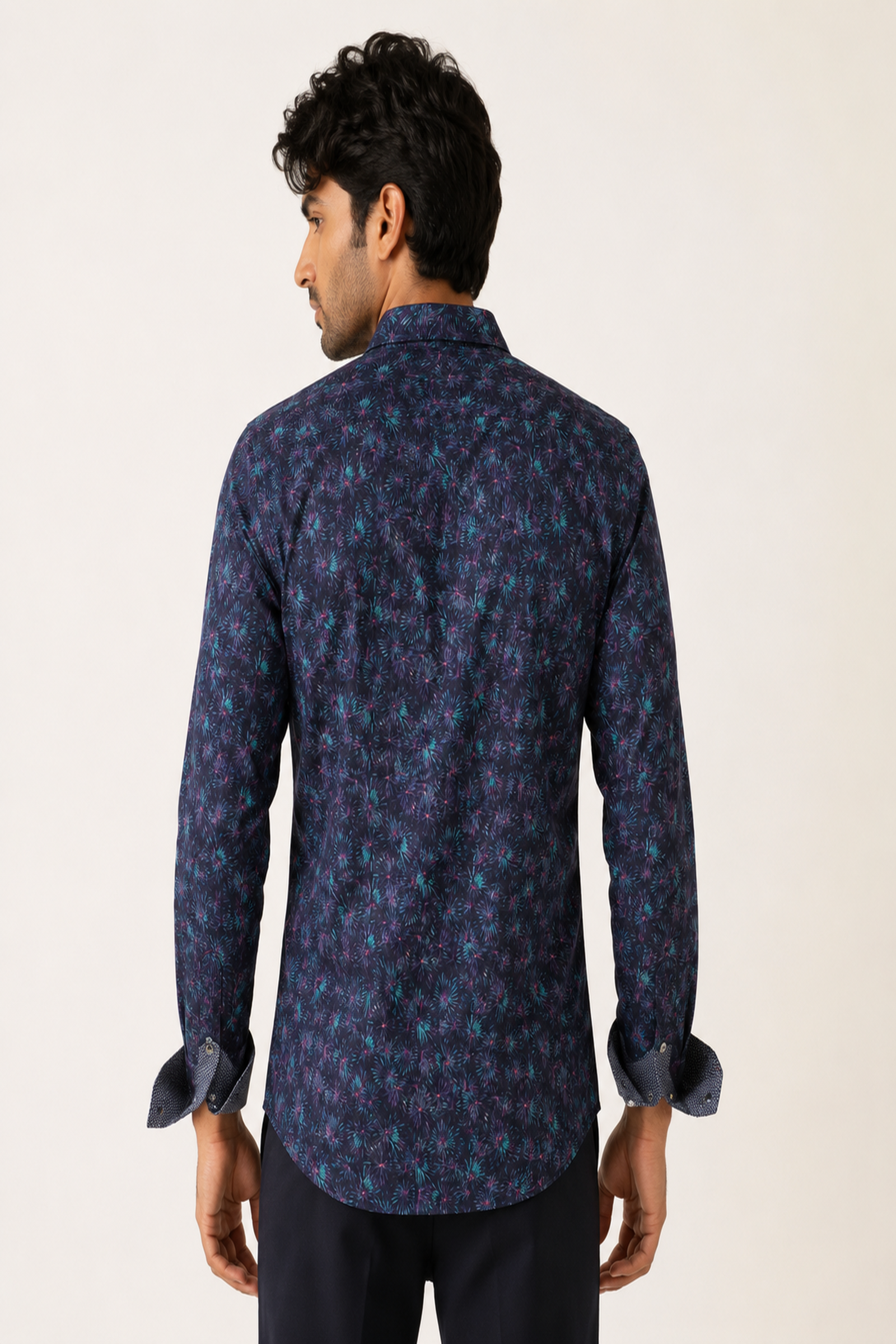 Midnight Firework Printed Shirt