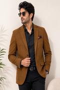 Tan Suede Luxury Casual Blazer