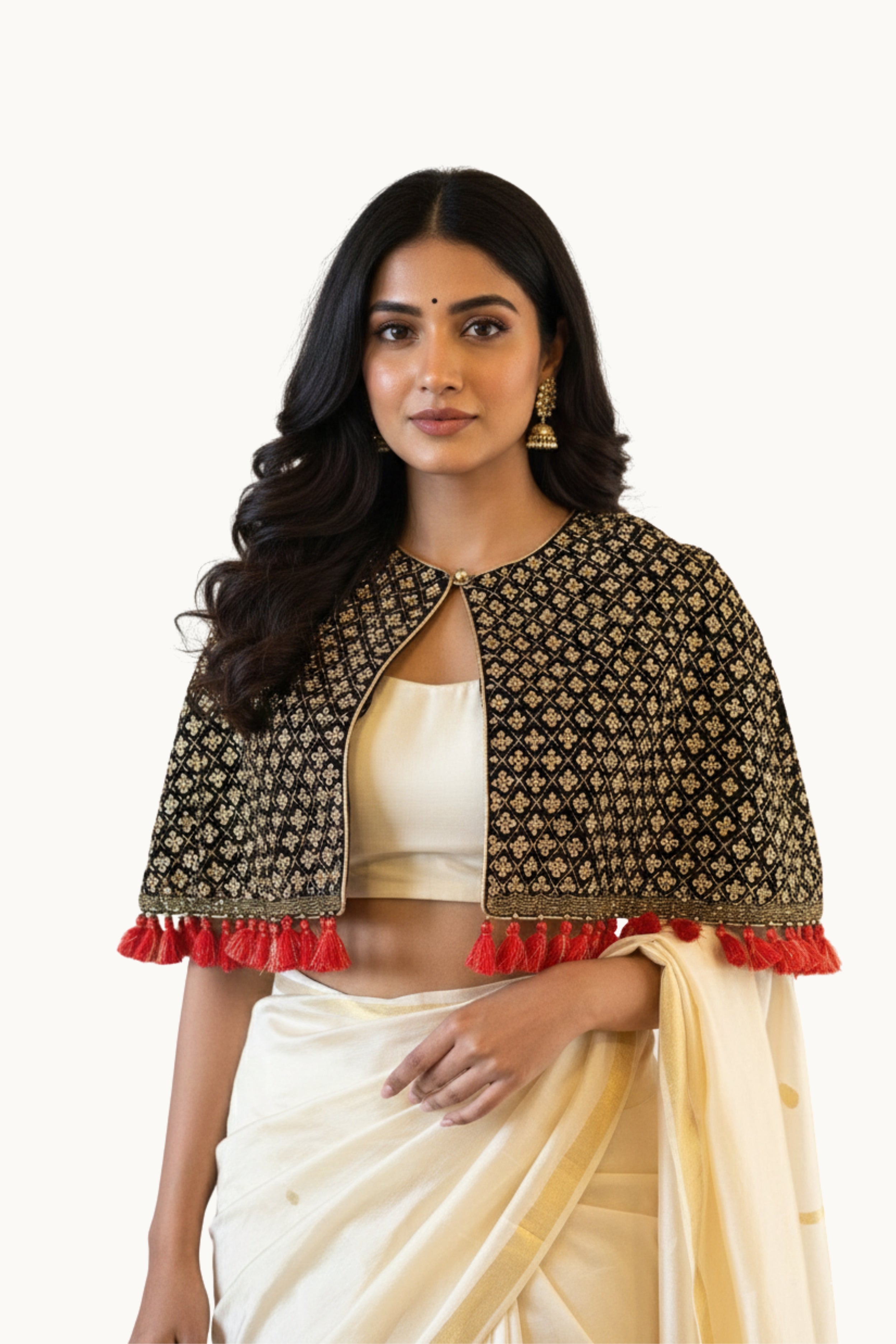Zari Tassel Cape