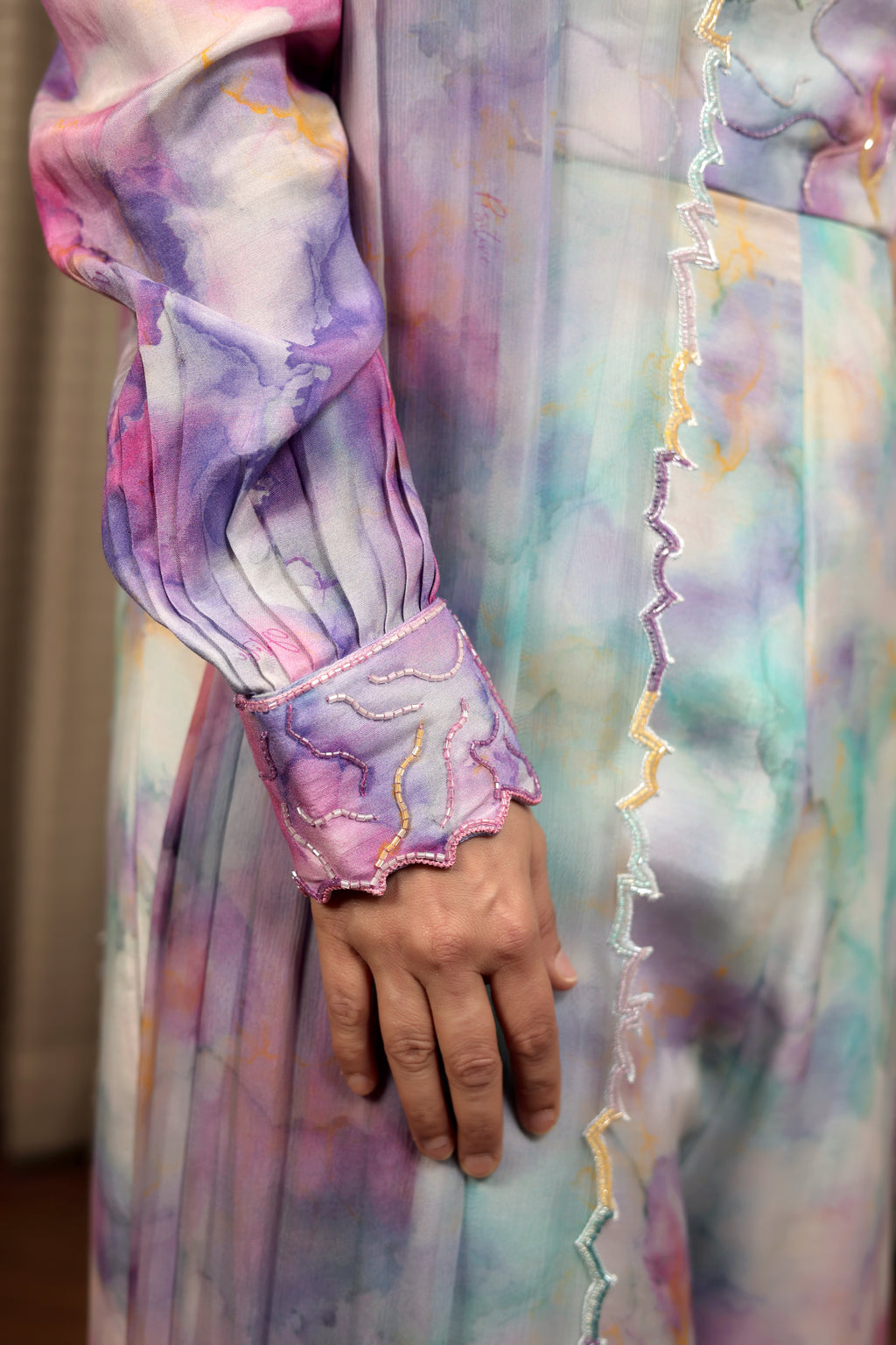 Ethereal Pastel Drape Jumpsuit
