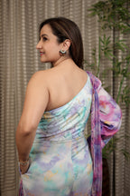 Ethereal Pastel Drape Jumpsuit