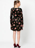 Floral Print A-line Dres