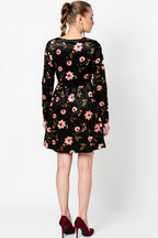 Floral Print A-line Dres