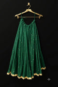 Emerald Green Gota Patti Chaniya