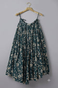 Indigo Teal Floral Chaniya