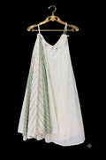 Ivory & Sage Green Chevron Chaniya