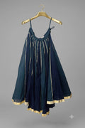 Midnight Blue & Teal Gota Patti Chaniya
