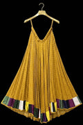 Mustard Yellow Bandhani Print With Multicolor Border Chaniya