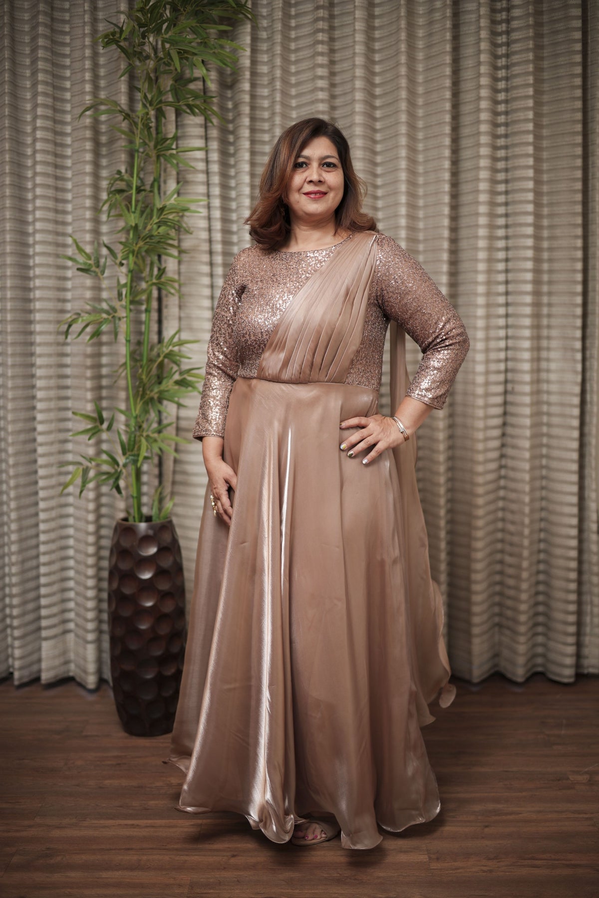 The Rose Gold Radiance Gown
