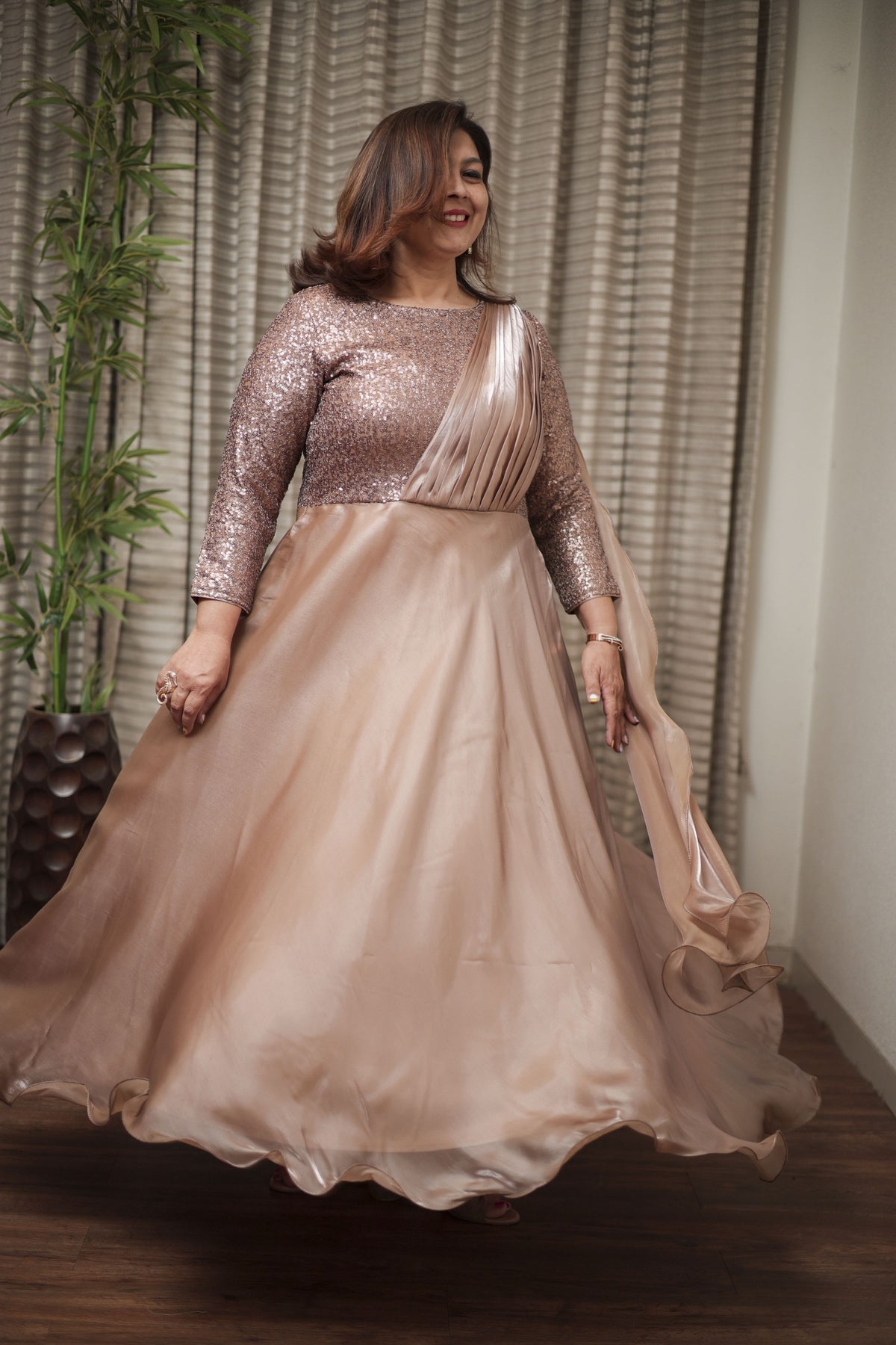 The Rose Gold Radiance Gown