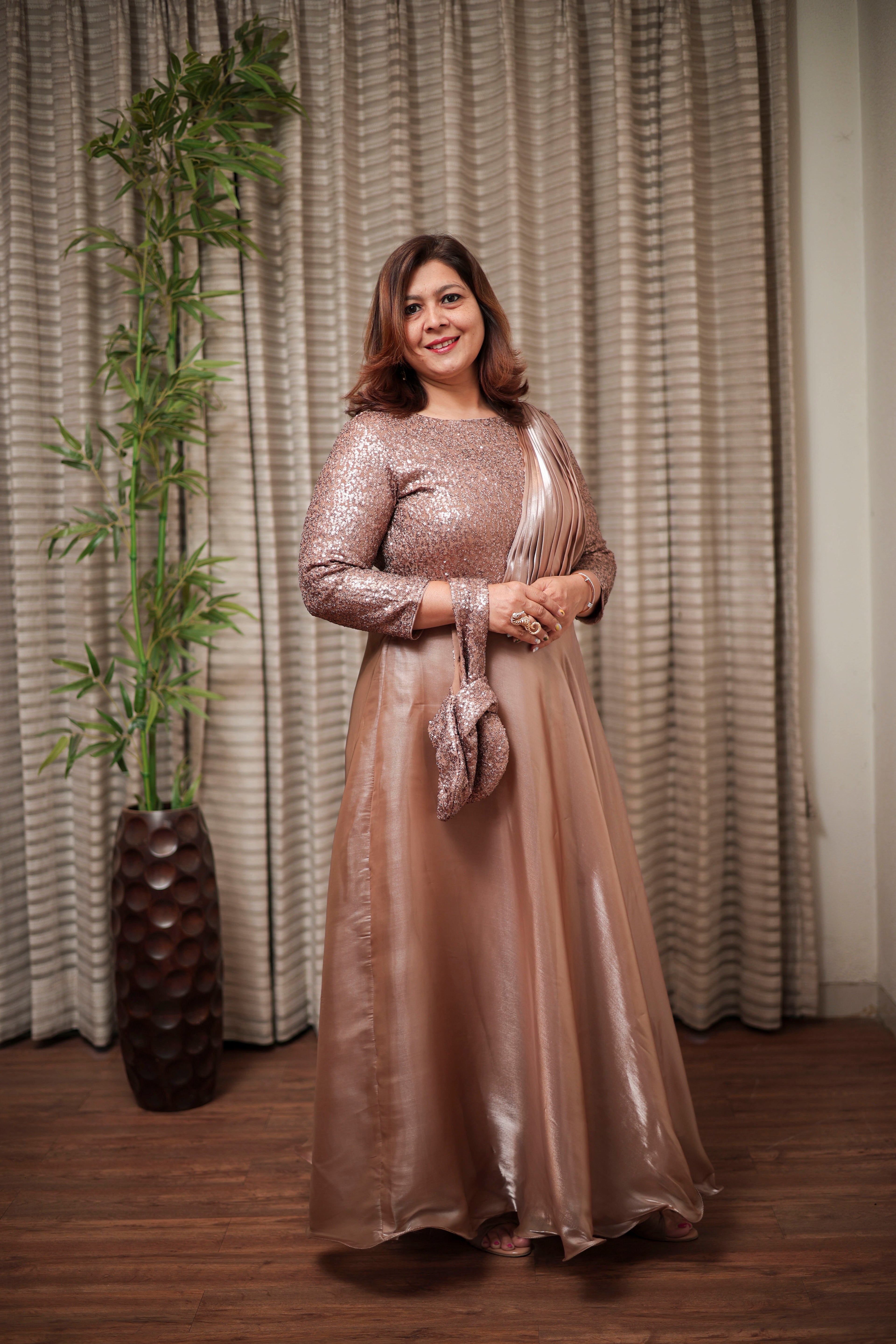The Rose Gold Radiance Gown