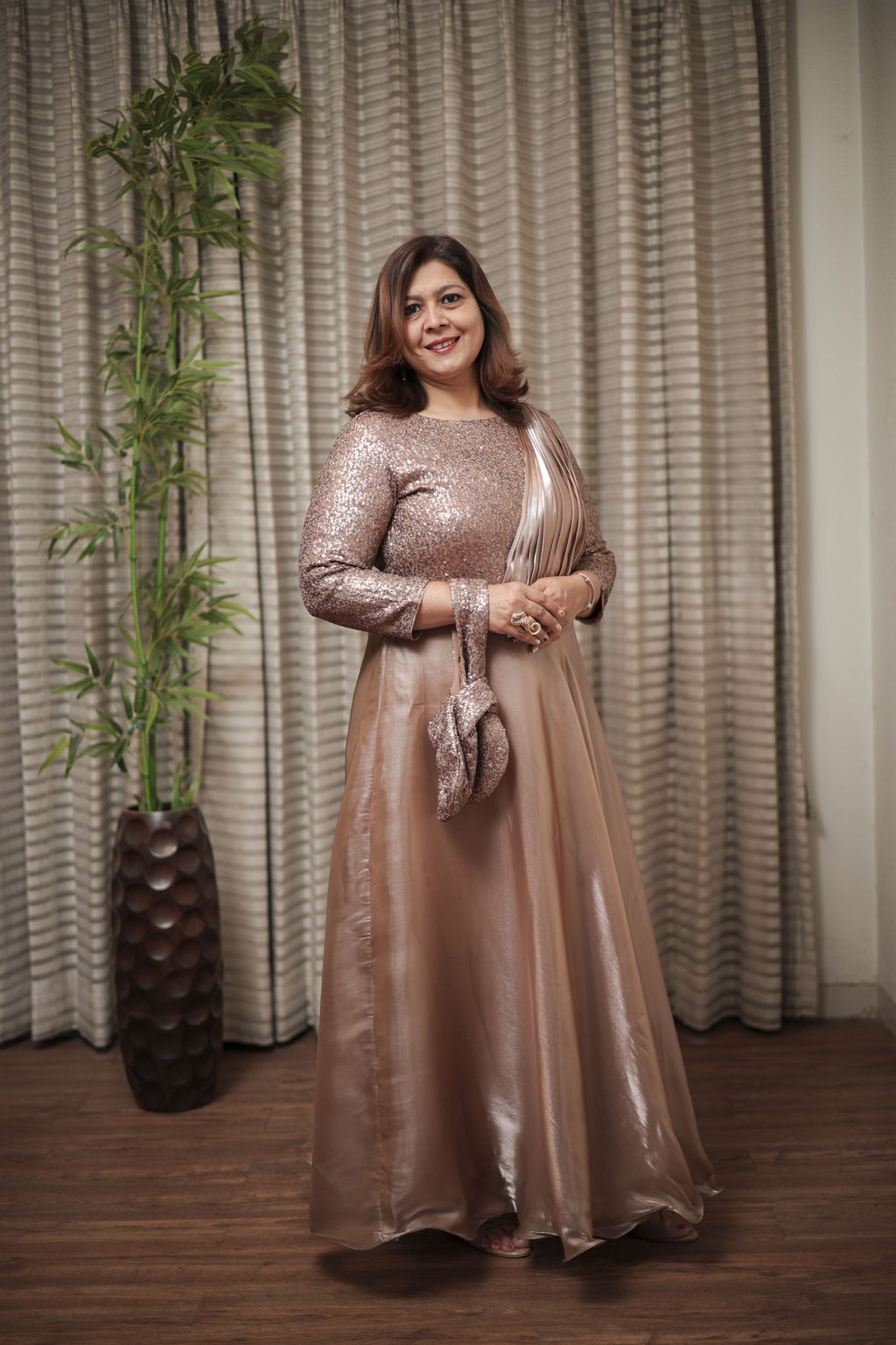 The Rose Gold Radiance Gown
