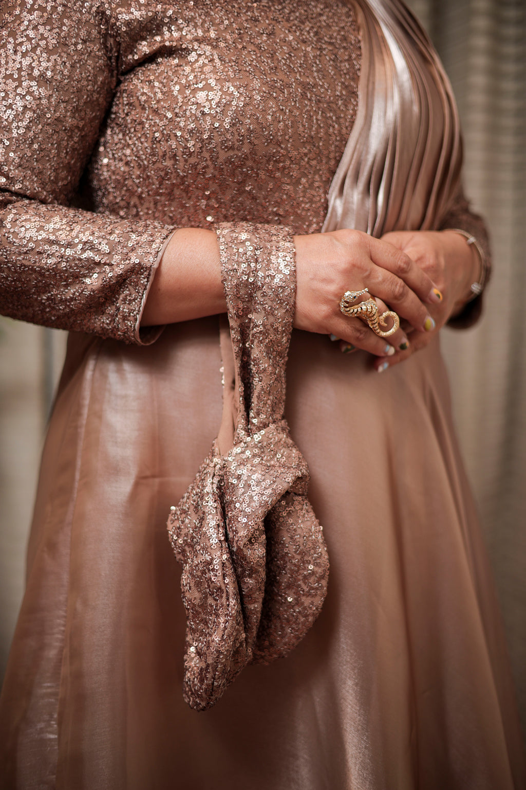 The Rose Gold Radiance Gown