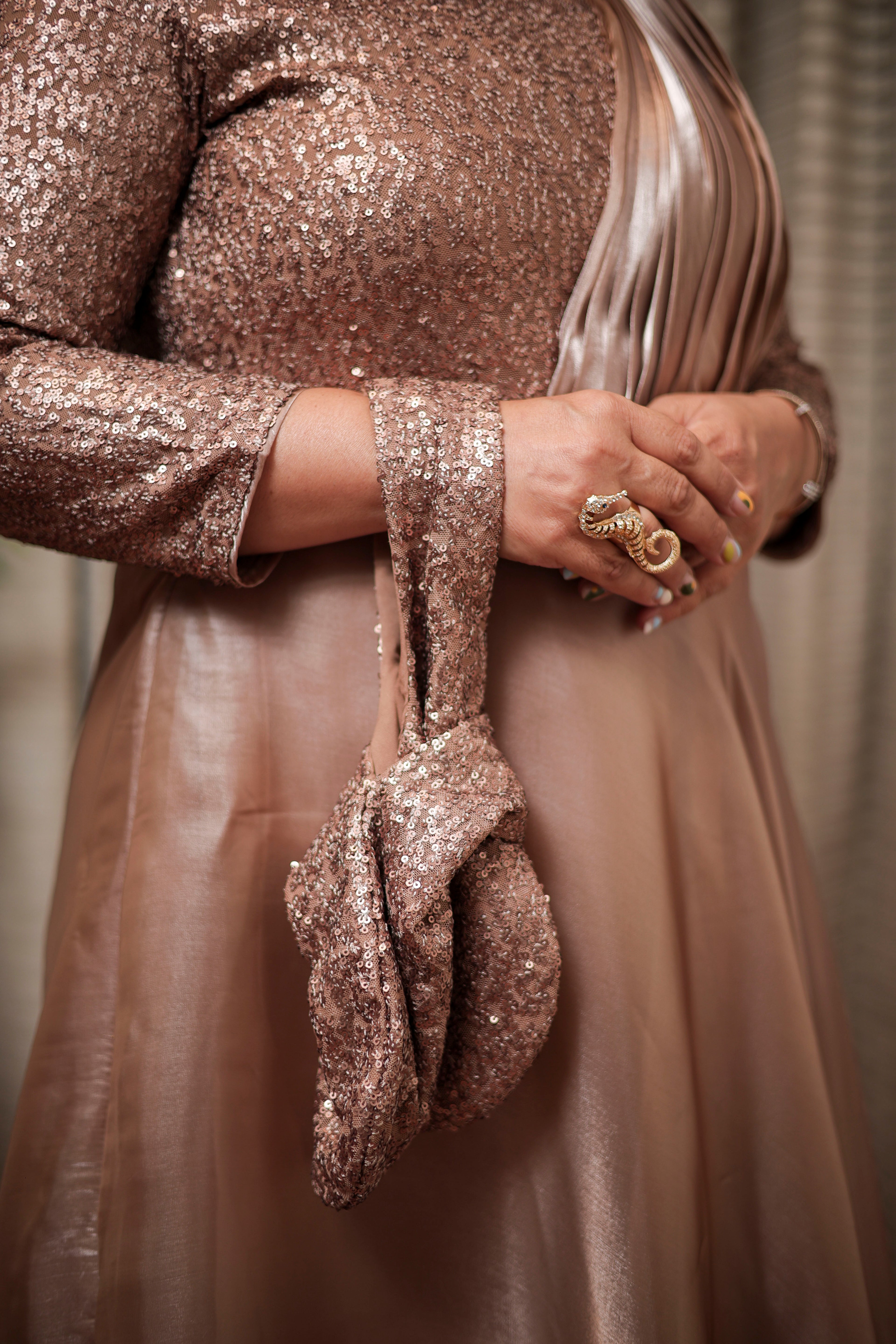 The Rose Gold Radiance Gown