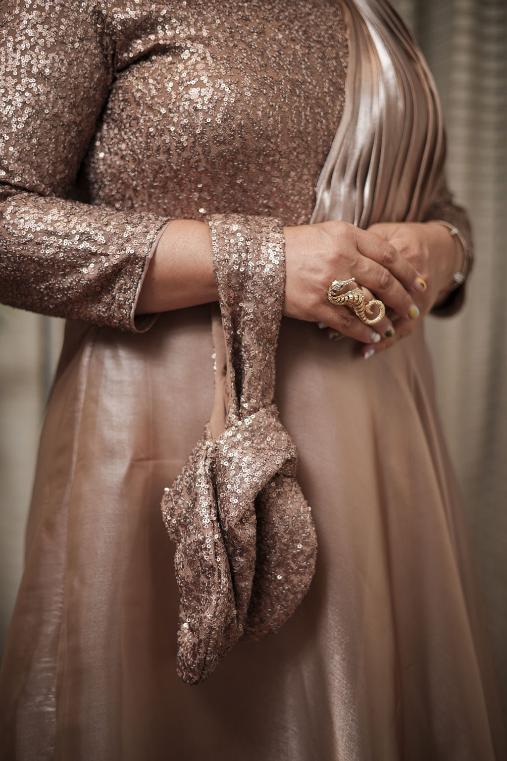 The Rose Gold Radiance Gown
