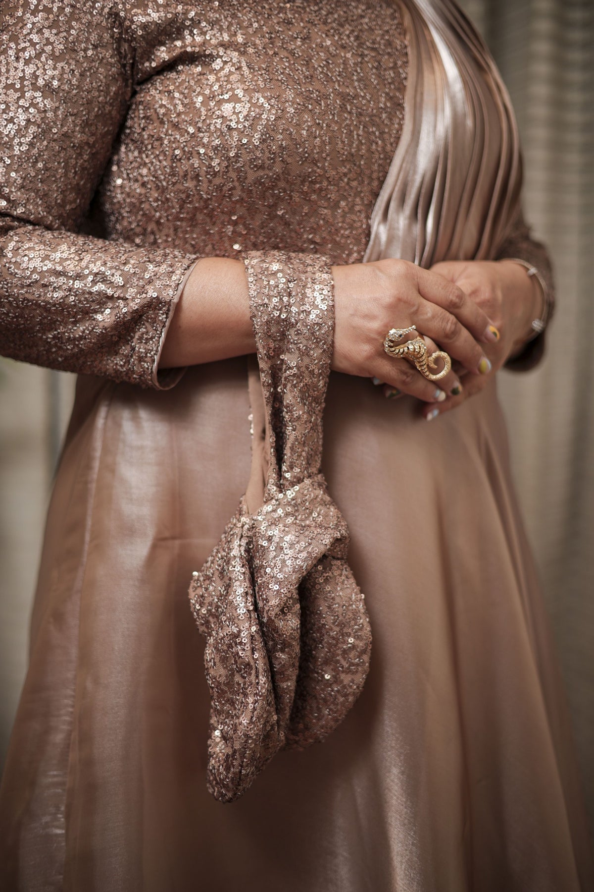 The Rose Gold Radiance Gown