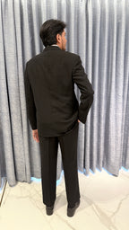 Classic Charcoal Pinstripe 3-Button Suit