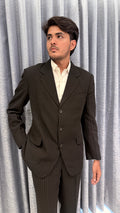 Classic Charcoal Pinstripe 3-Button Suit