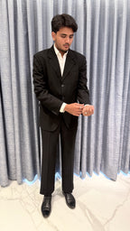 Classic Charcoal Pinstripe 3-Button Suit