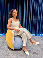 A Stunning Hand-Embroidered Chikankari Jumpsuit with Ruffle Details