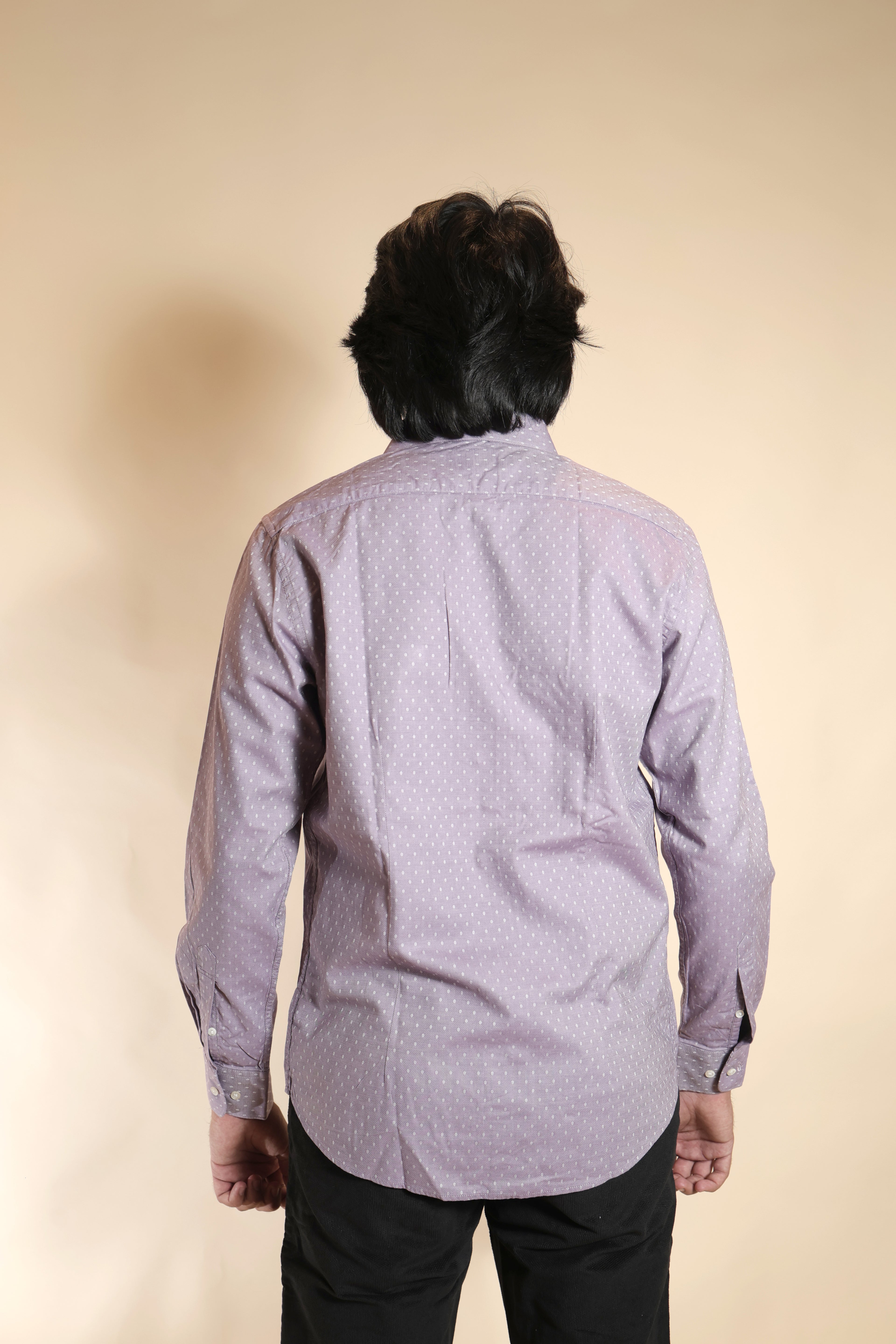 Mauve Patterned Formal Shirt