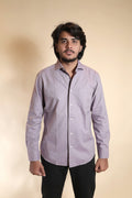 Mauve Patterned Formal Shirt