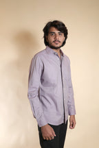 Mauve Patterned Formal Shirt