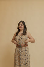 Snake Print Slip Dress