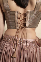 Elegant Rose-Gold Wedding Wear