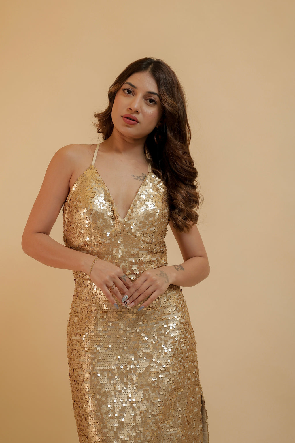Liquid Gold Statement Dress