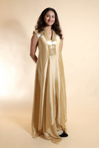 Chiffon V-Neck Gown