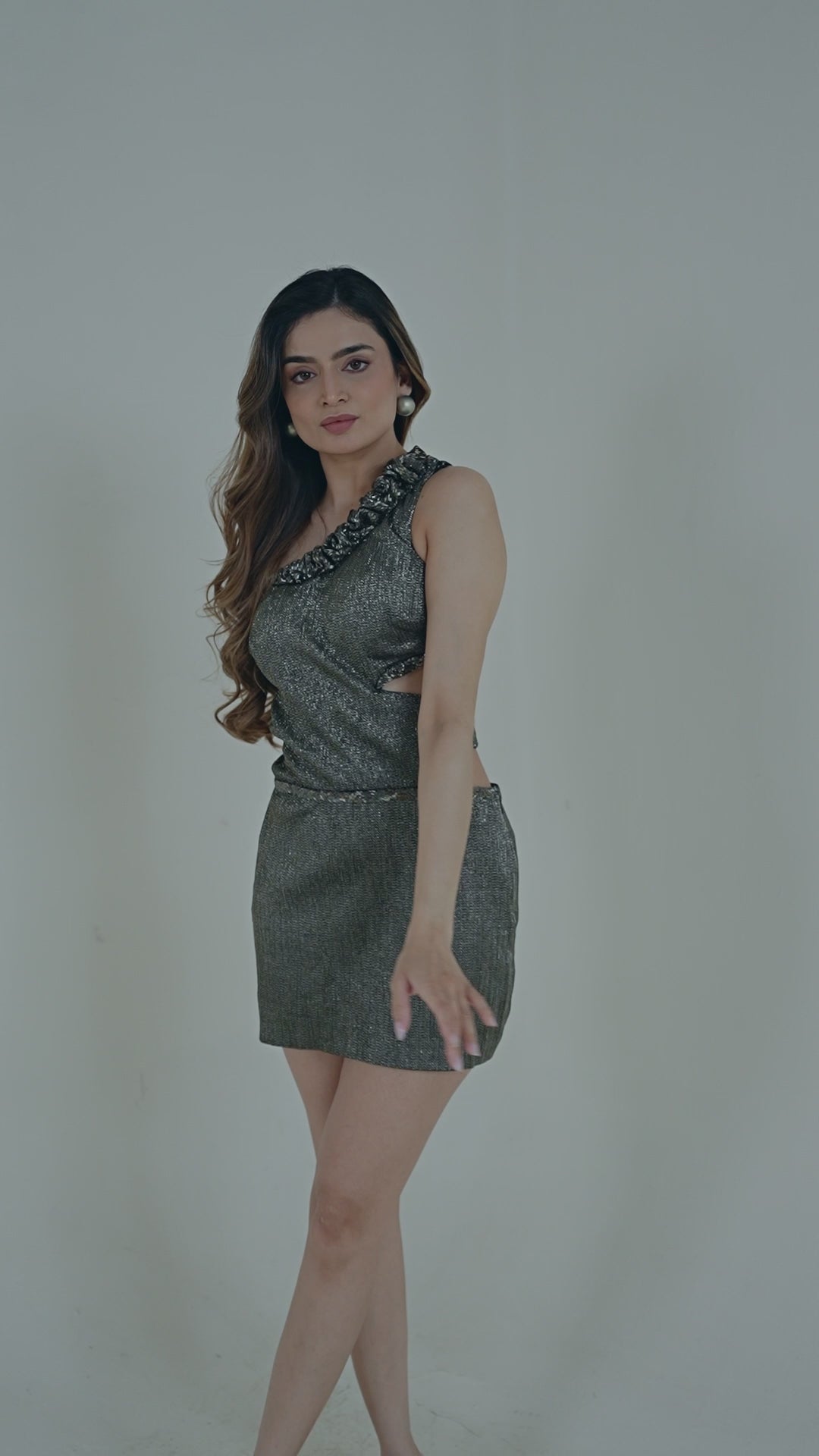 Black Sparkle Statement Dress