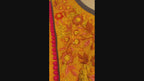 Mustard Marigold Embroidered Maxi Gown