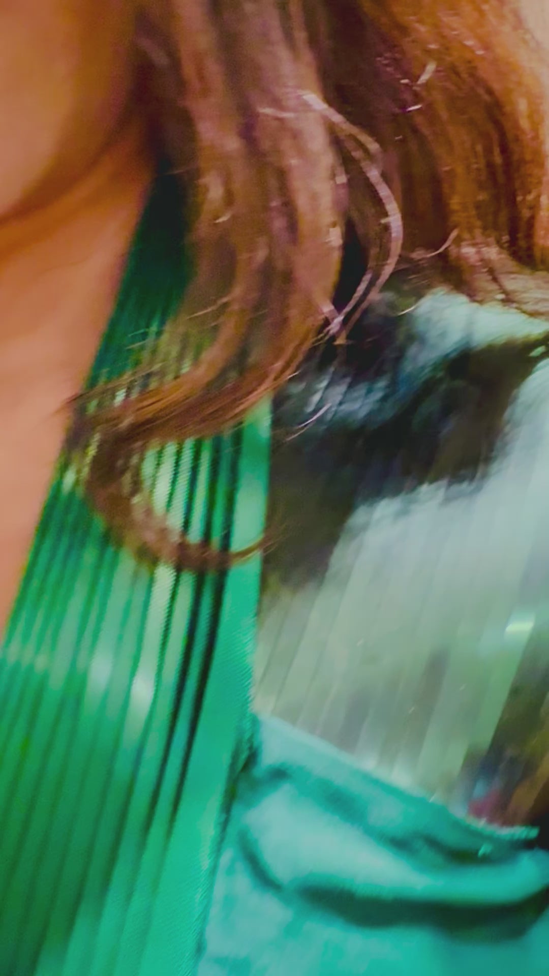 Regal Green Flowing Gown