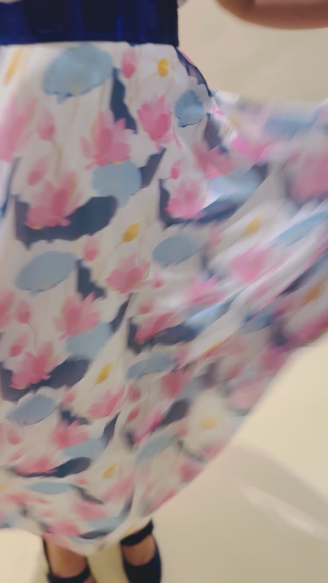 Flowy Floral Tube Maxi with Contrast Strap