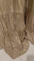 Moonlit Beige Ruffle Chaniya Choli