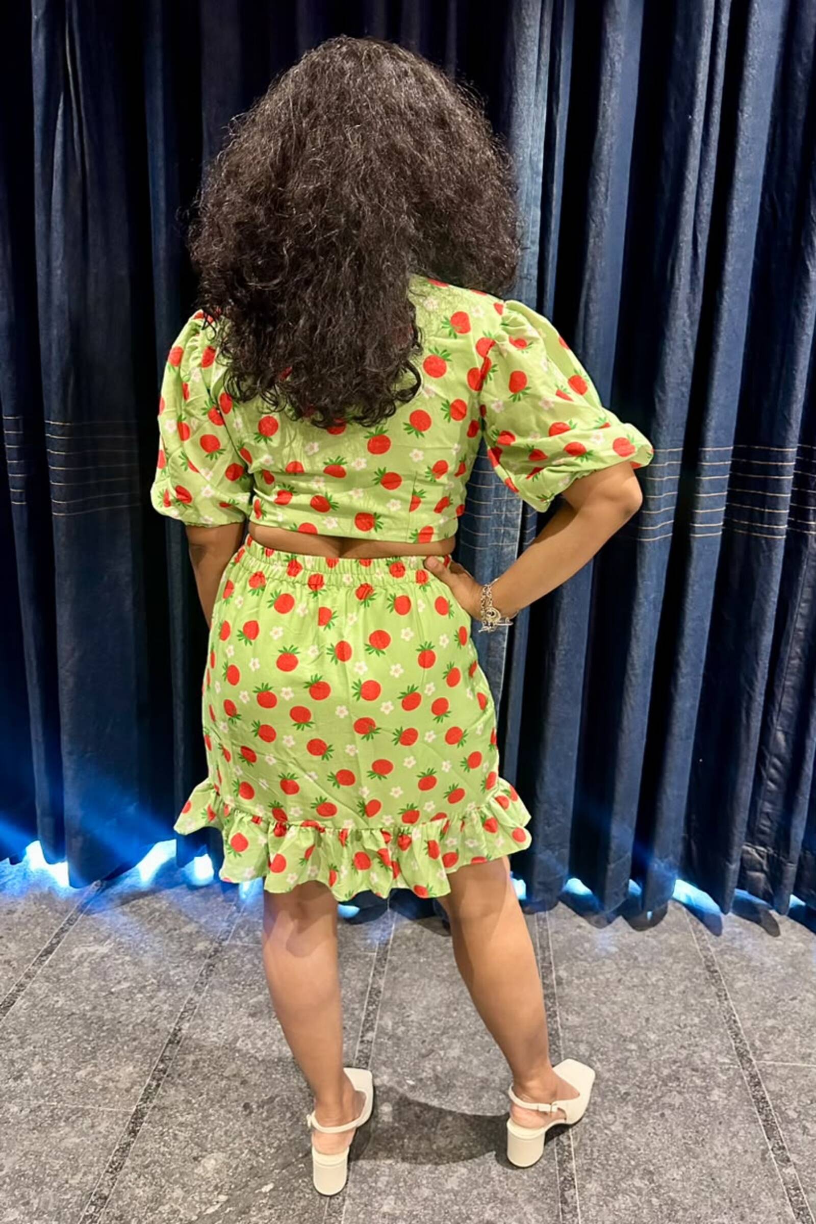 Sweet Strawberry Ruffle Co-ord Set