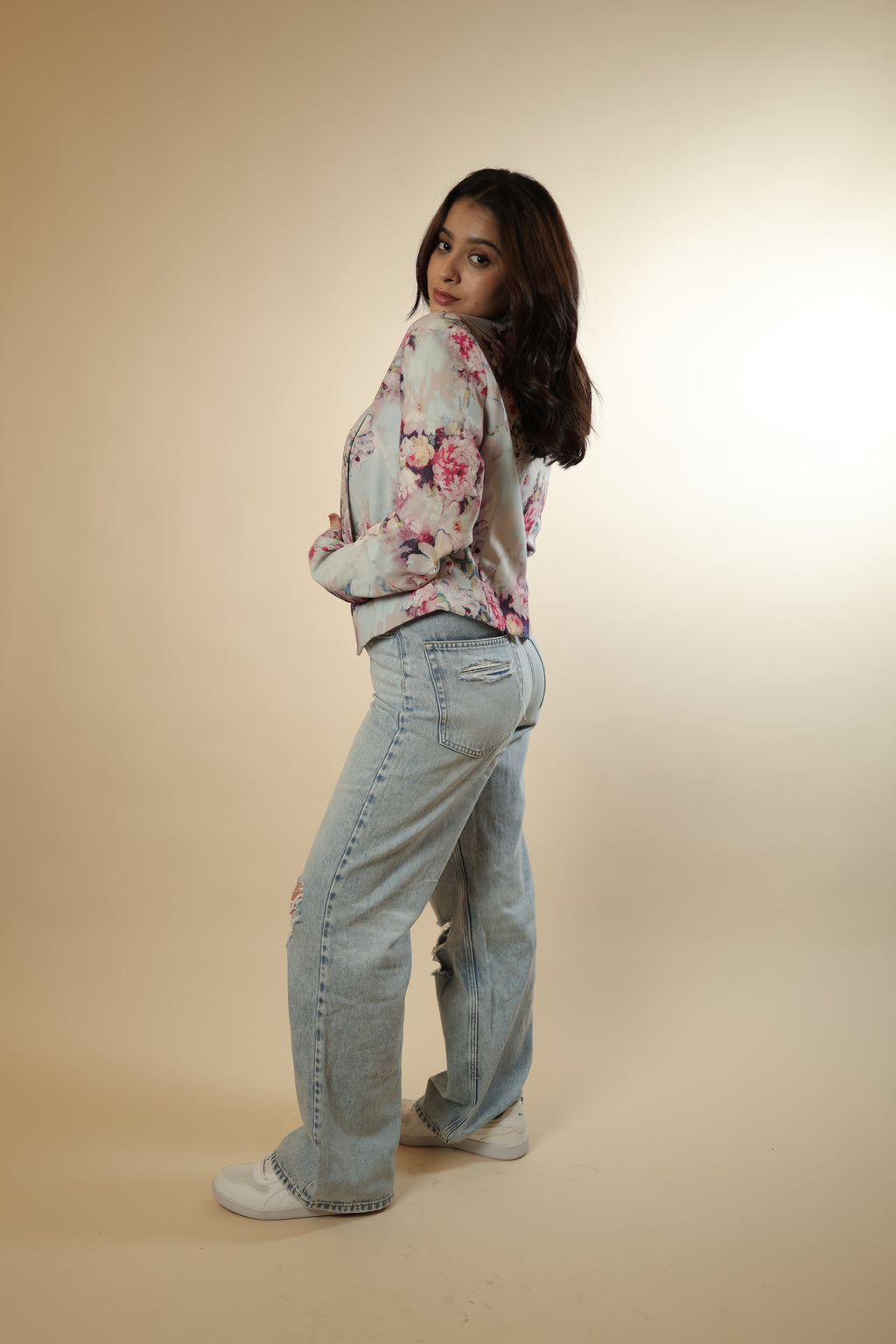 Floral Bomber Spring Jacket