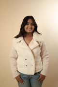 Off-White Faux Fur Winter Jacket