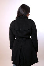 Black Long Winter Trench Coat
