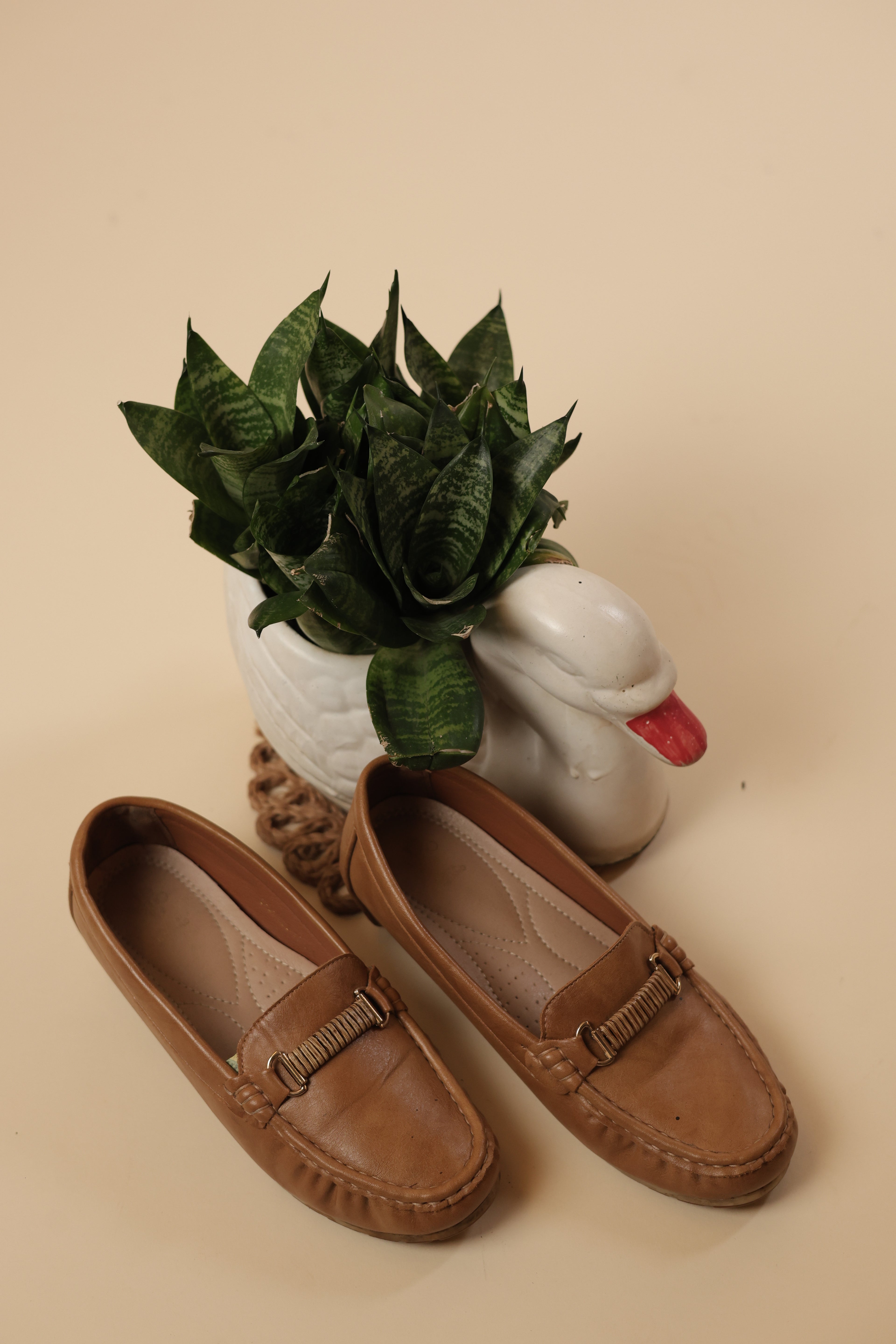 Classic Tan Comfort Loafers for Women