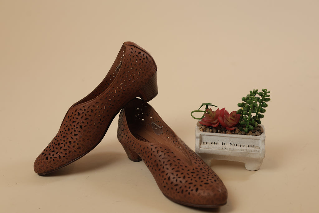 Pikolinos Perforated Leather Flats