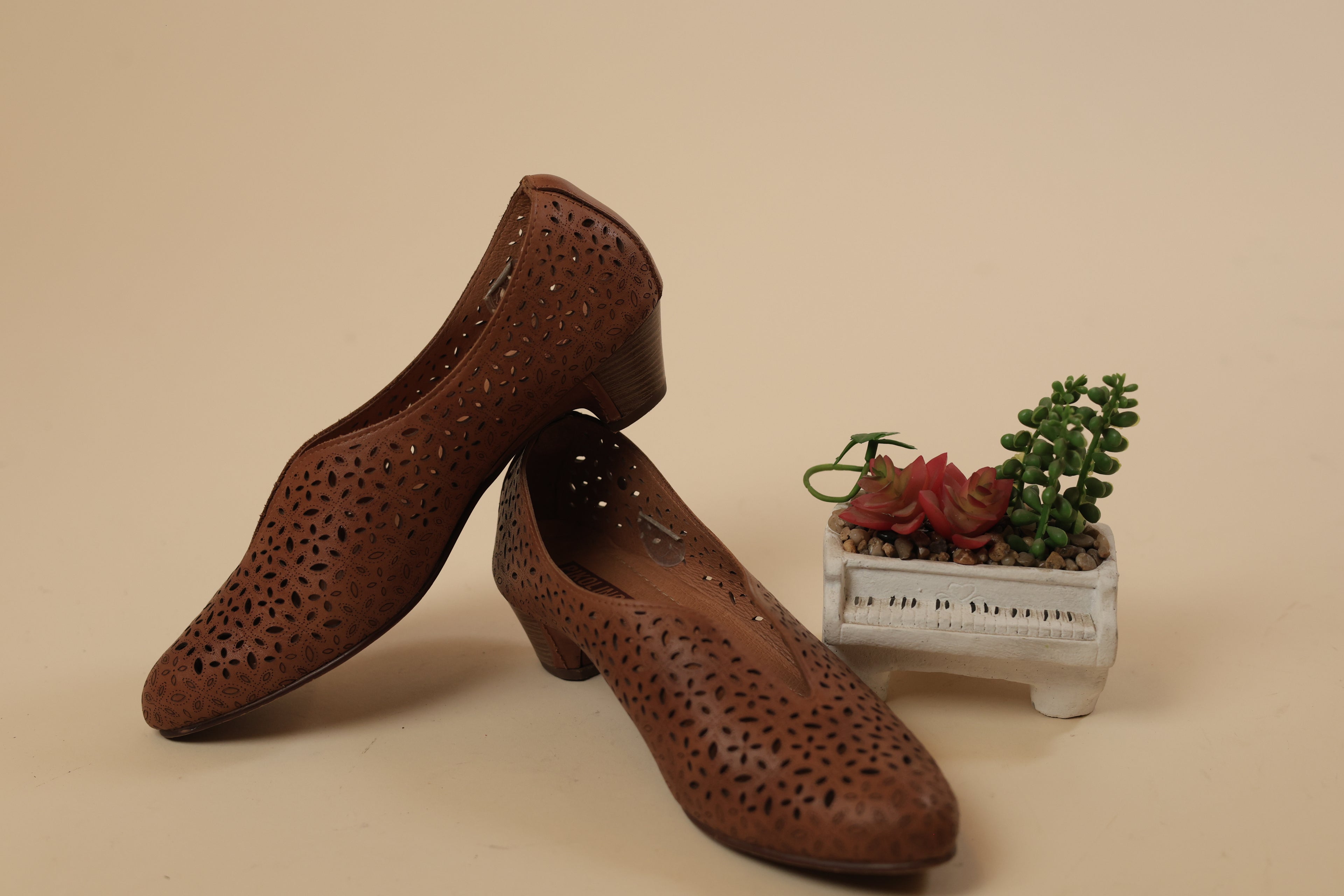 Pikolinos Perforated Leather Flats