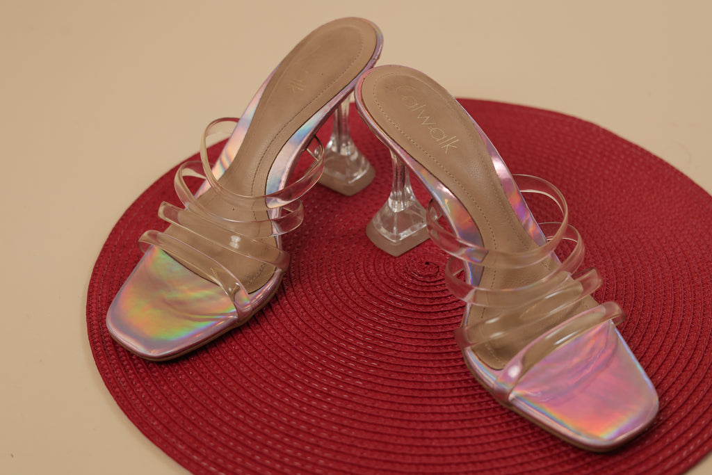 Trendy Clear Strap Catwalk Sandals