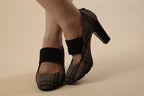 Plaid Mary Jane Heels