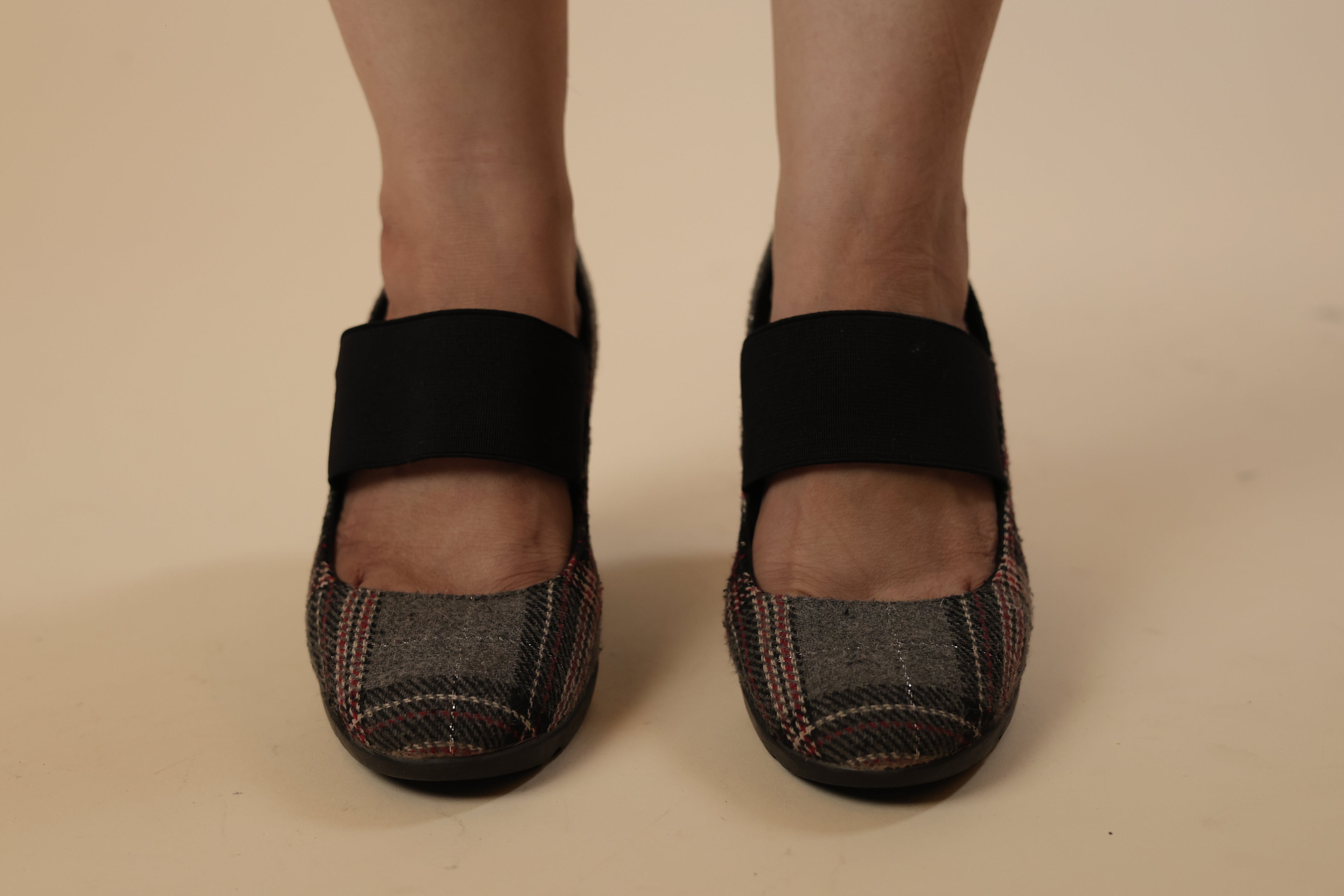 Plaid Mary Jane Heels