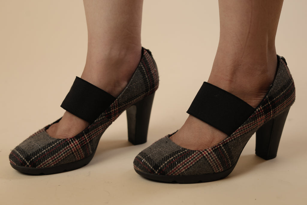 Plaid Mary Jane Heels